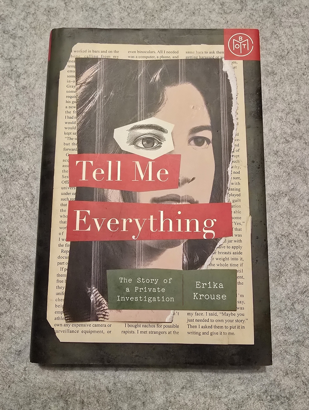 BOTM Tell Me Everything by Erika Krouse Hard Cover